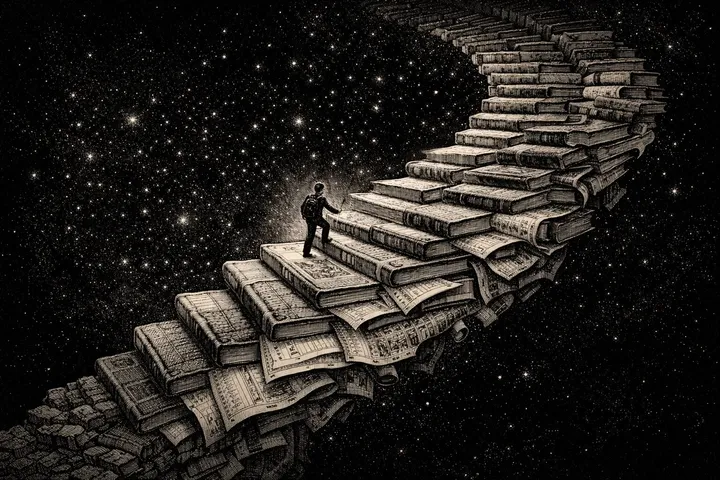 Cover image for "Think or Be Consumed" — Four years at a top university. Zero improvement in critical thinking. Brain activity in class — lower than during sleep. Your intelligence is dying.